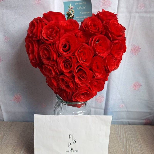 Cœur 25 cm rouge passion