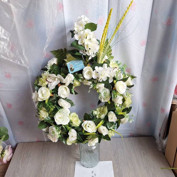 Couronne 40 cm blanche