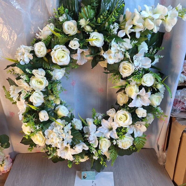 Couronne 60 cm blanche CR 60 110