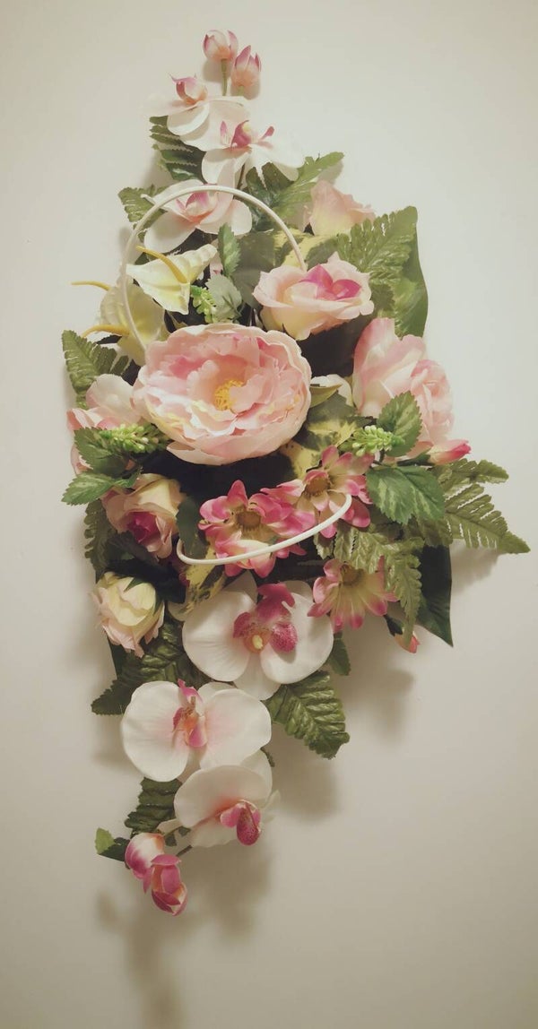 Gerbe 70 cm dans les tons roses - GRO-70-1