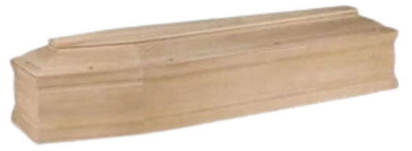 Cercueil Palermo brut peuplier 22 mm