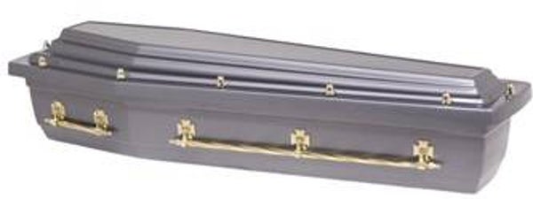 Cercueil Pax gris polyester