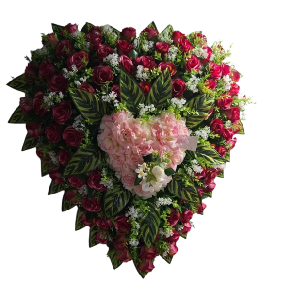 Sur commande couronne double coeur-SCDC2