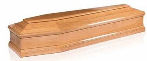 Cercueil T 304 satiné chêne 22 mm