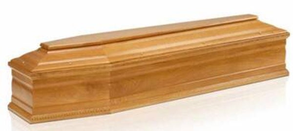 Cercueil T 306 2 p clair brillant chêne 22 mm