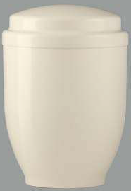 Urne métal blanche 3,3 L 16,5 x 23 H - U4