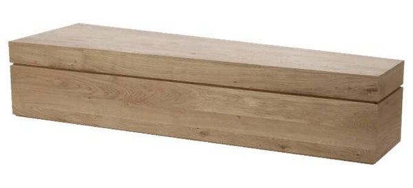 Cercueil Varum teinte chêne rustique 18 mm