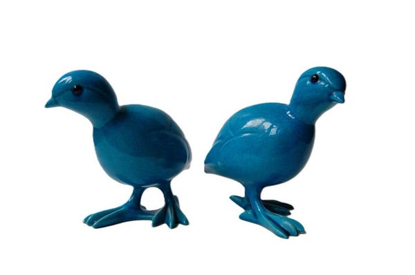 Art deco - two young birds