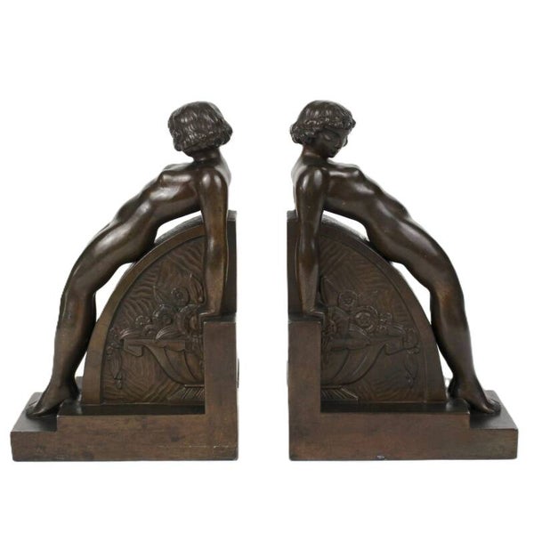 Francois Bazin - Art Deco bookends