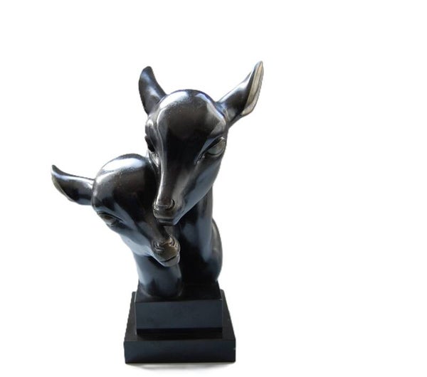 Michel Leducq - Art Deco sculpture, 'Deere'