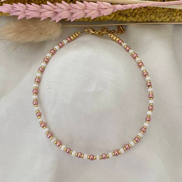 Enkelbandje Lazise chic rose