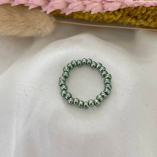 Ring Lazise metallic groen