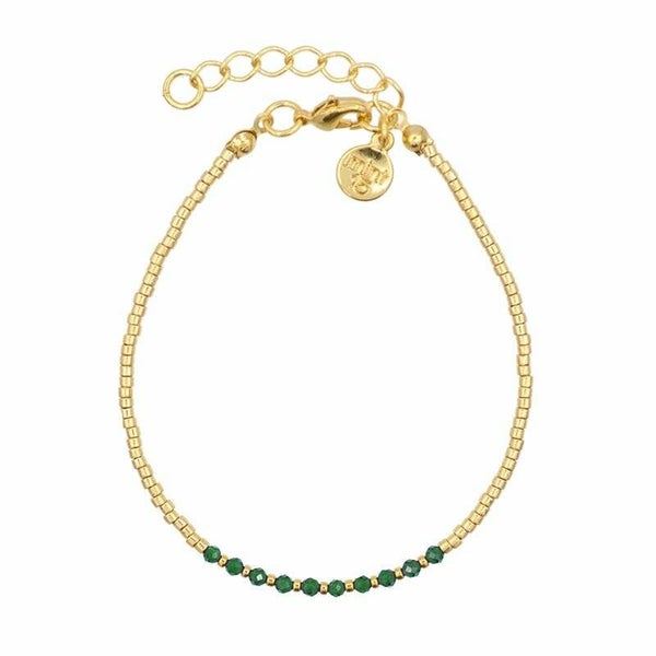 Armband kralen jade groen - Mint15