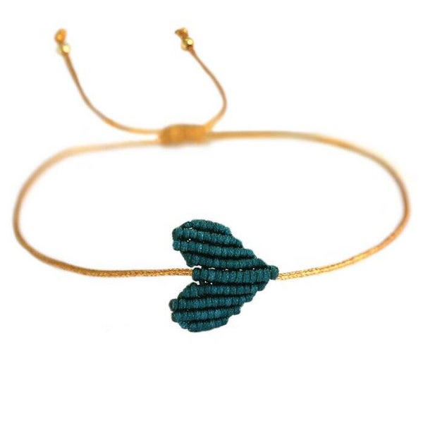 Armband hart emerald