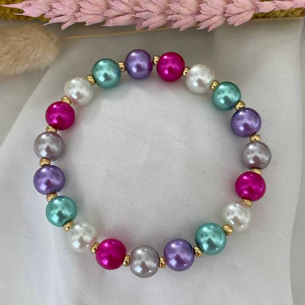Armband Lazise big pearl multicolor