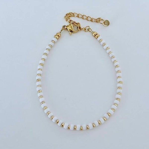 Armband zomer miyuki wit