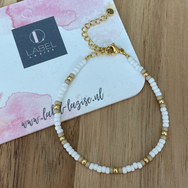 Armband Label Lazise White gold