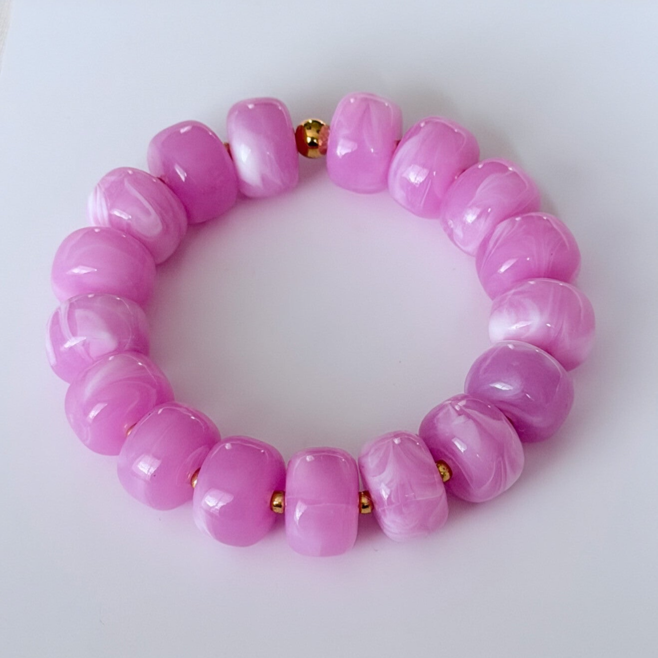 Armband statement pink
