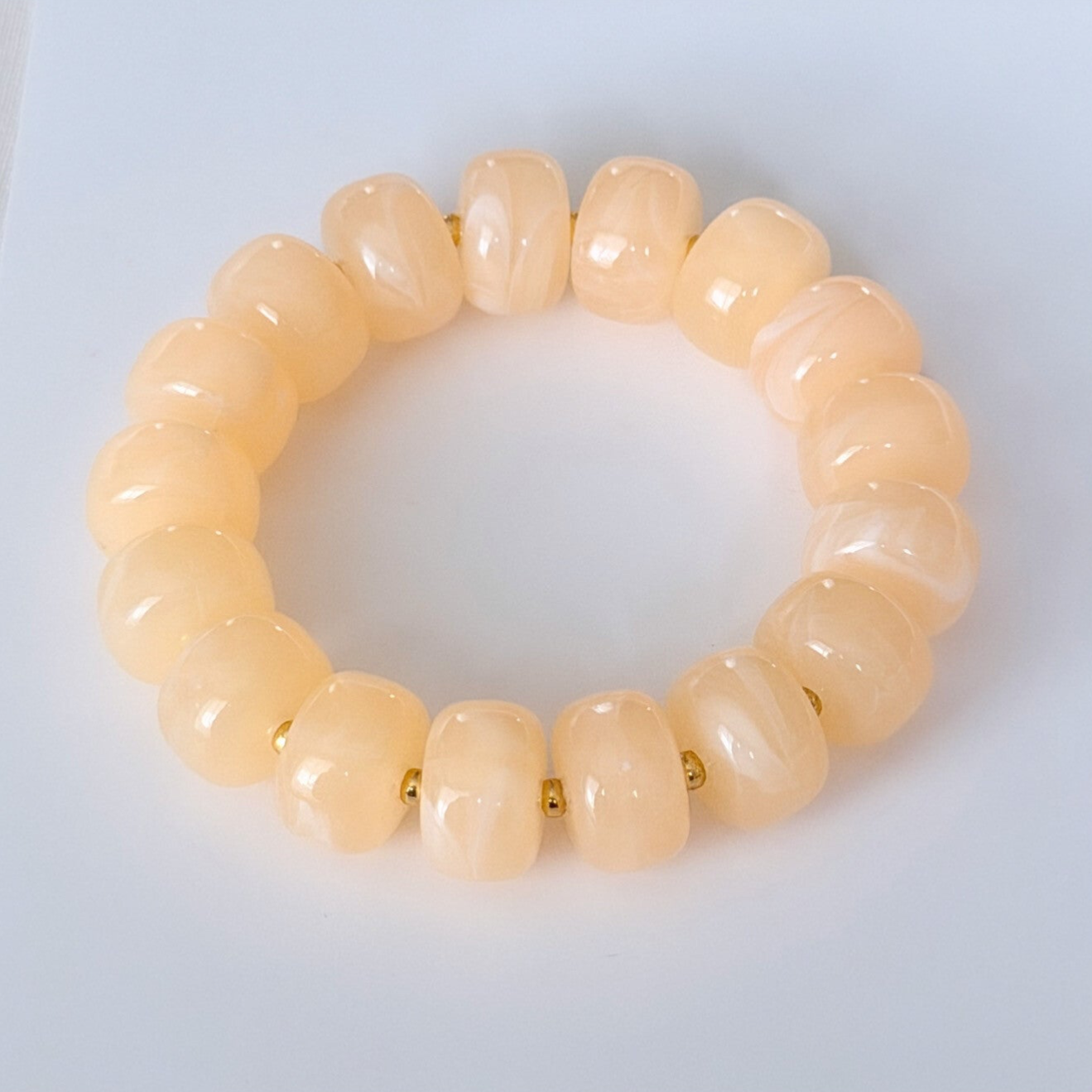 Armband statement peachy beige