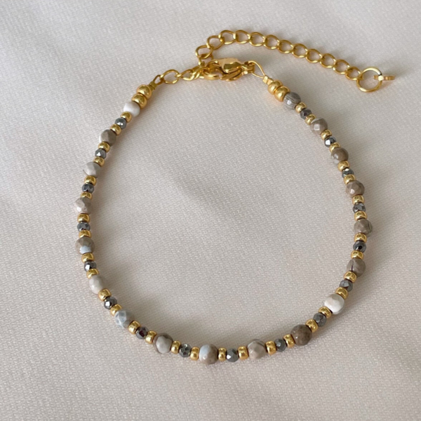 Armband festive grey spark