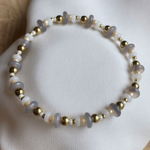 Armband Lazise white grey