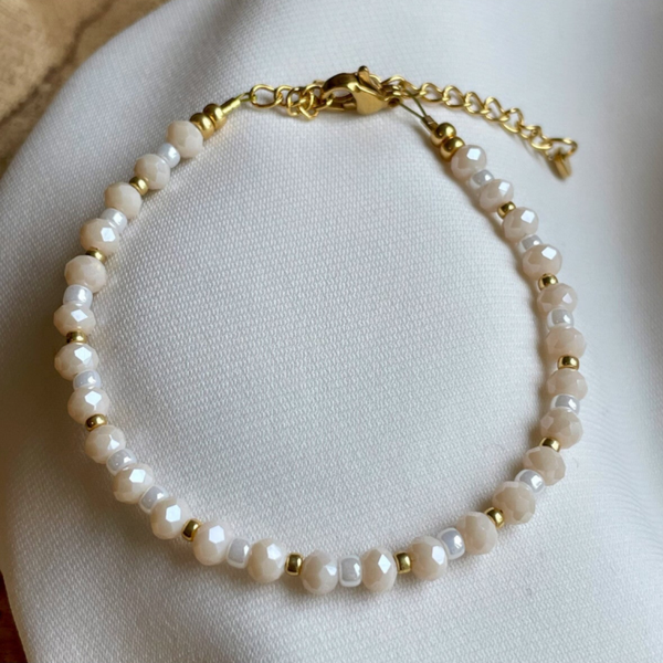 Armband Lazise love beige