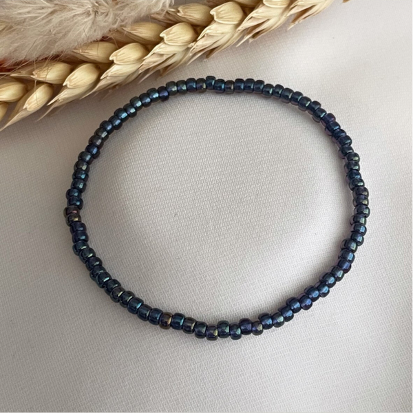 Armband Lazise metallic blauw