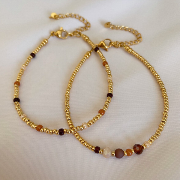 Armbandenset chocolat herfst