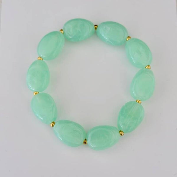 Armband pastel lichtgroen
