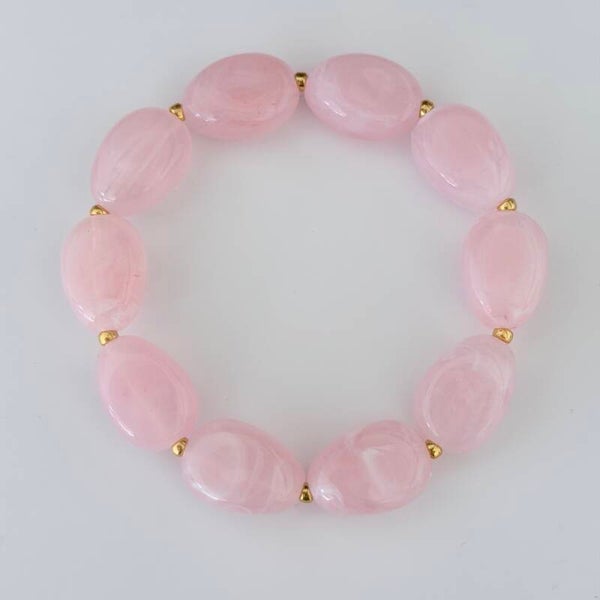 Armband pastel roze