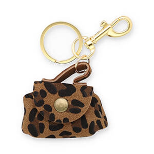 Tashanger/sleutelhanger festive leopard