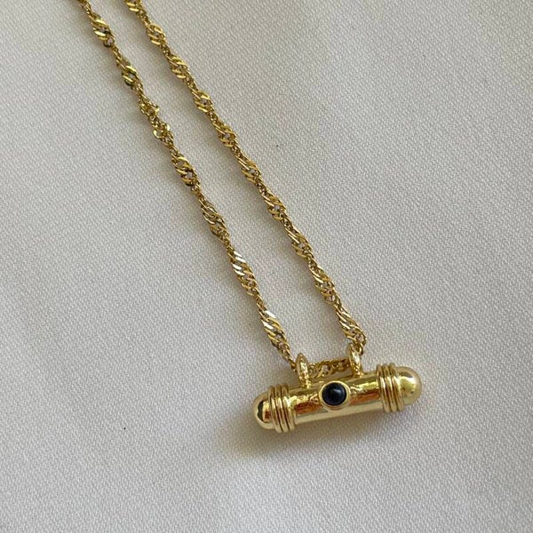 Ketting charmbox blue