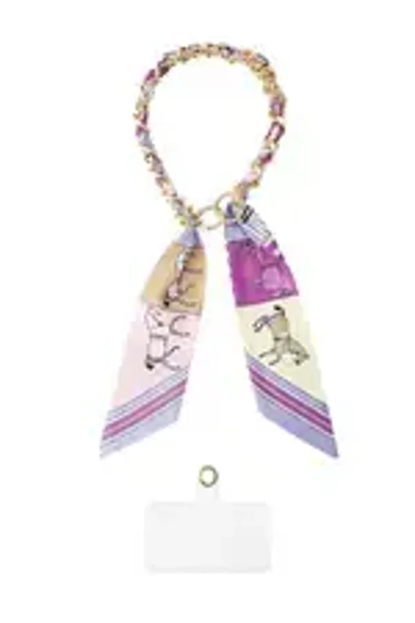 Telefoonkoord bandana paars