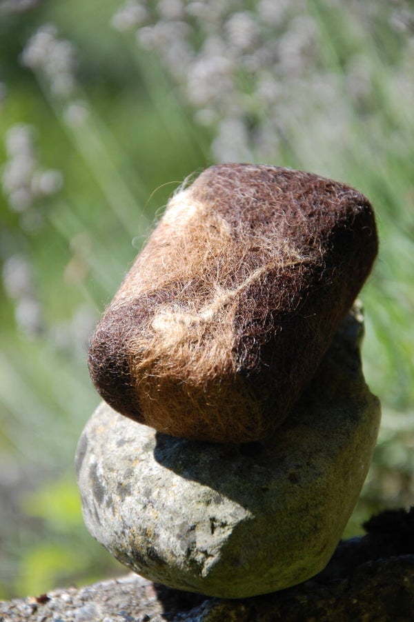 Filtet Sæbe, naturfarver, brun, 100g