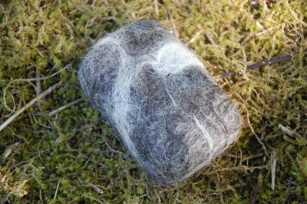 Filtet Sæbe, naturfarver, sort-brun-hvid, 100g