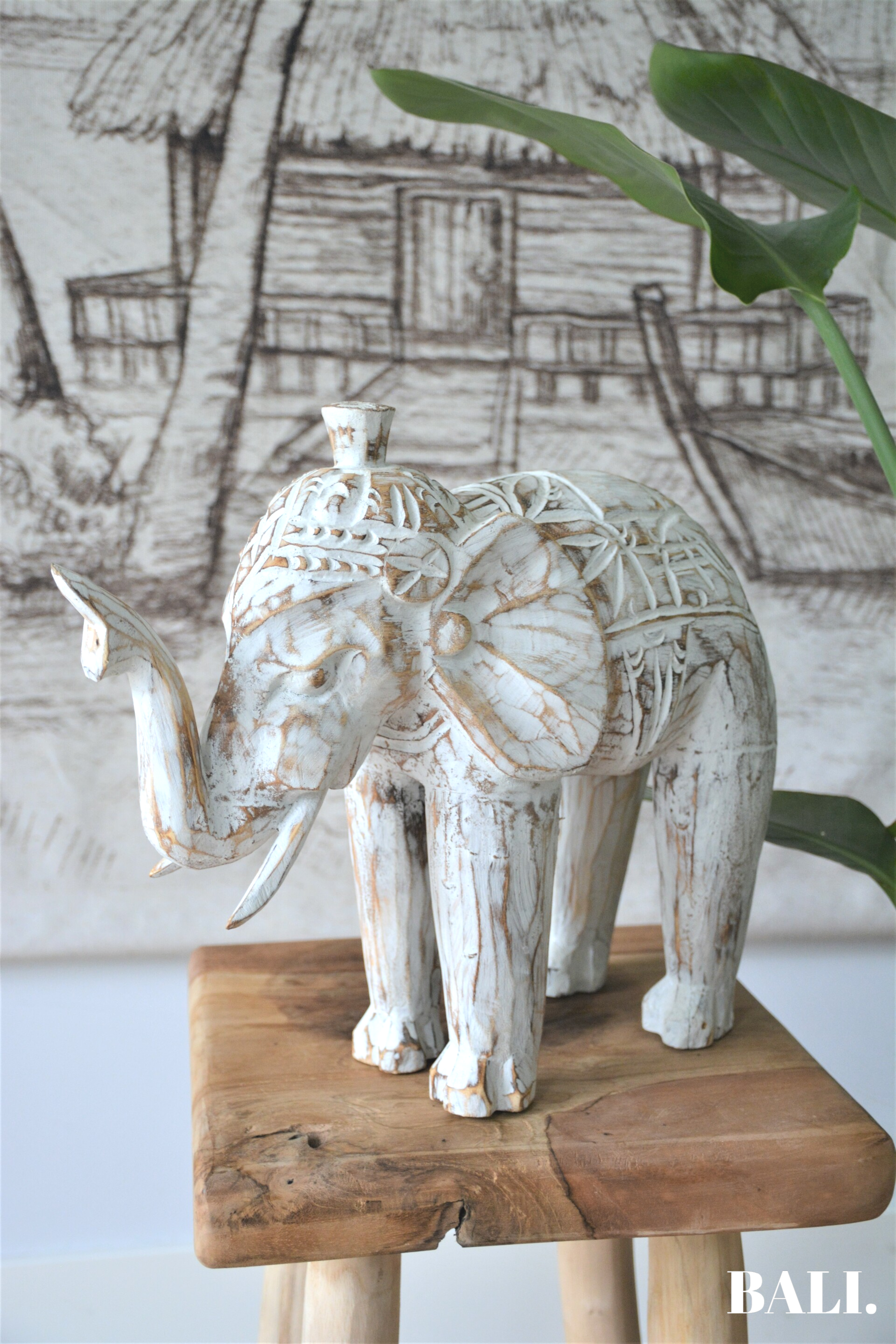 Houten beeld | Olifant | Hand made