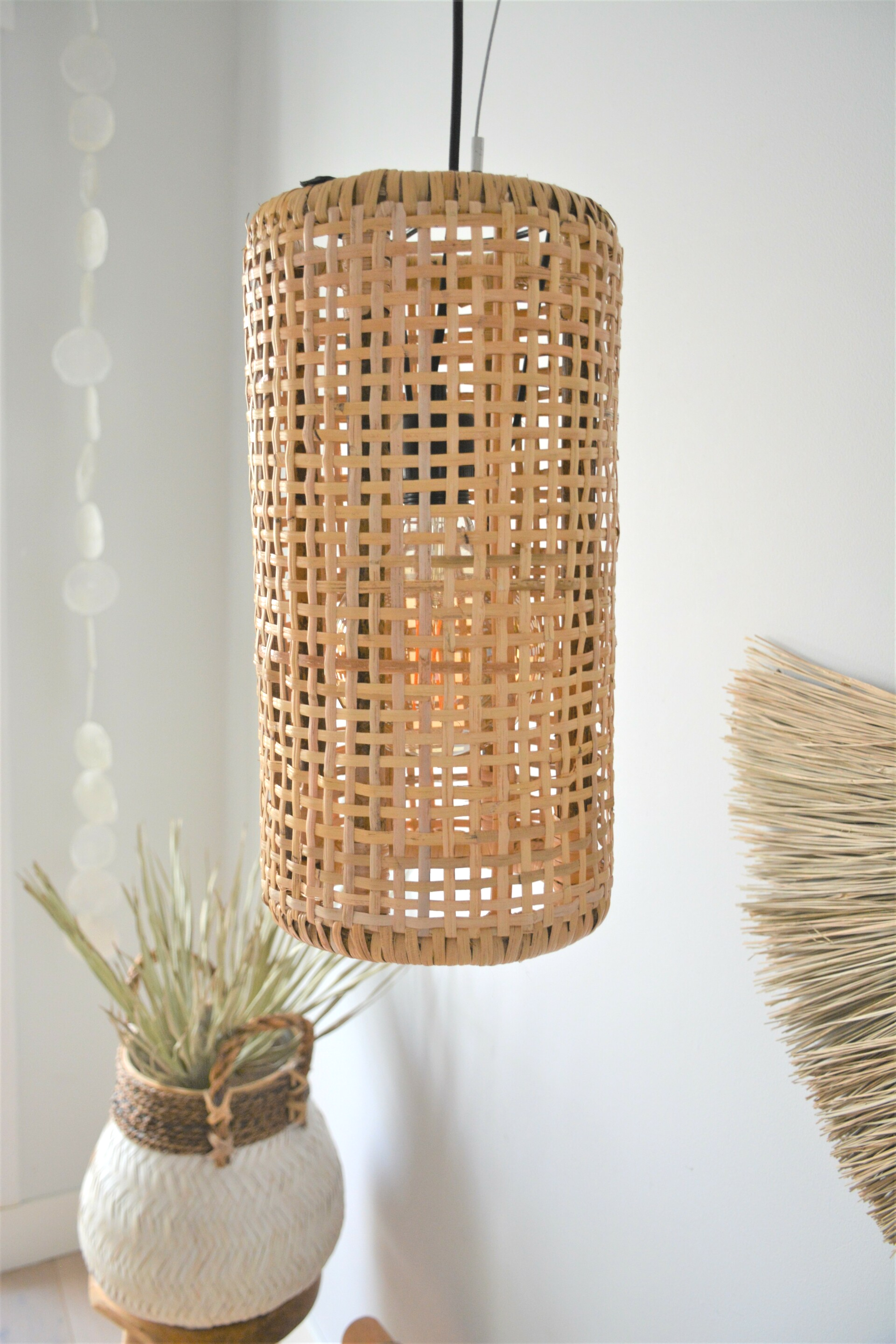 Rotan hanglamp | Naturel Raw