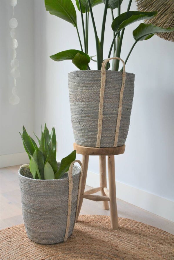 Rieten manden XL | Blauw