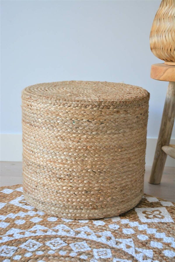 Jute Boho Poef | Alam