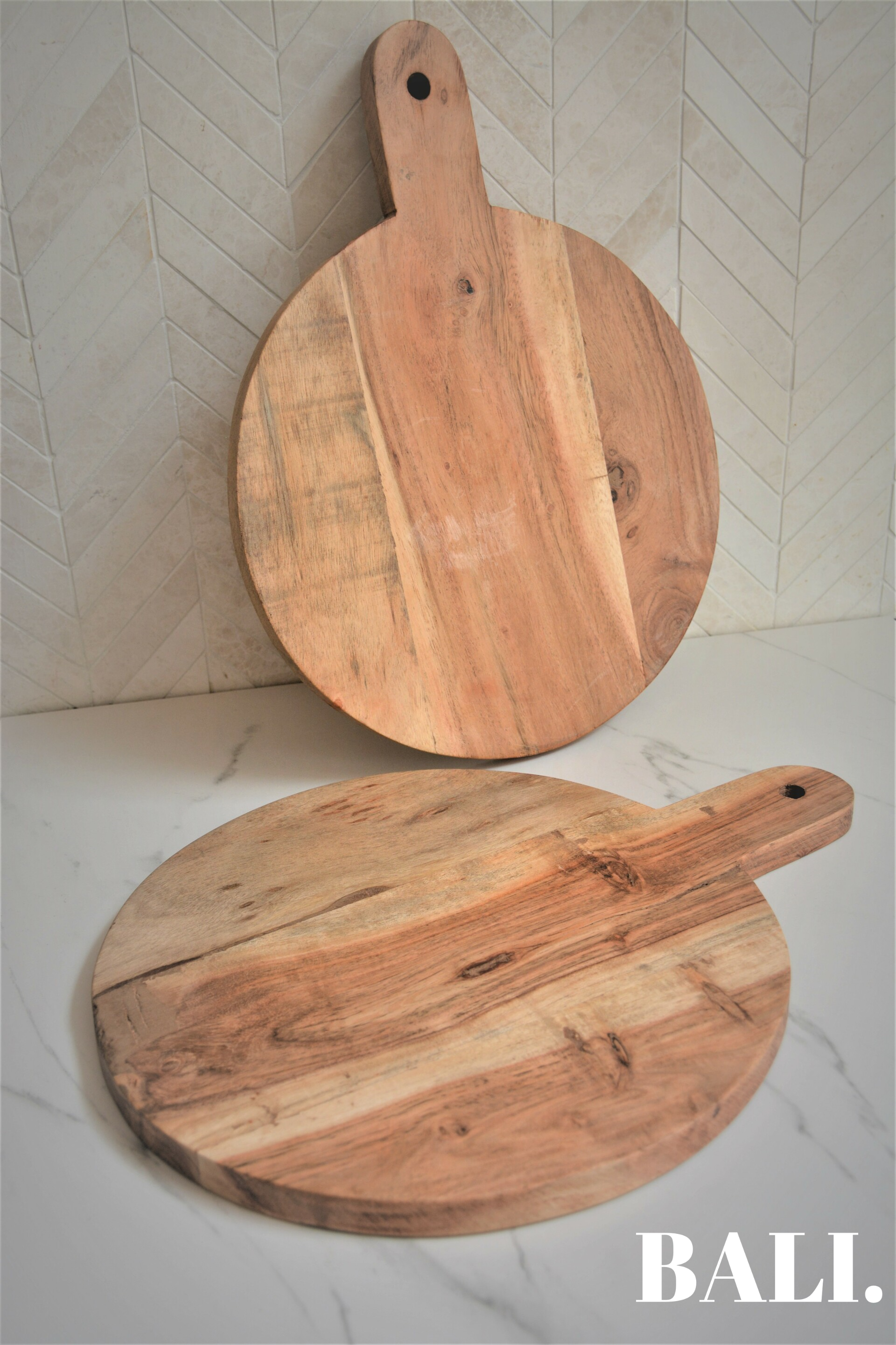 Ronde houten borrelplank (30x40)