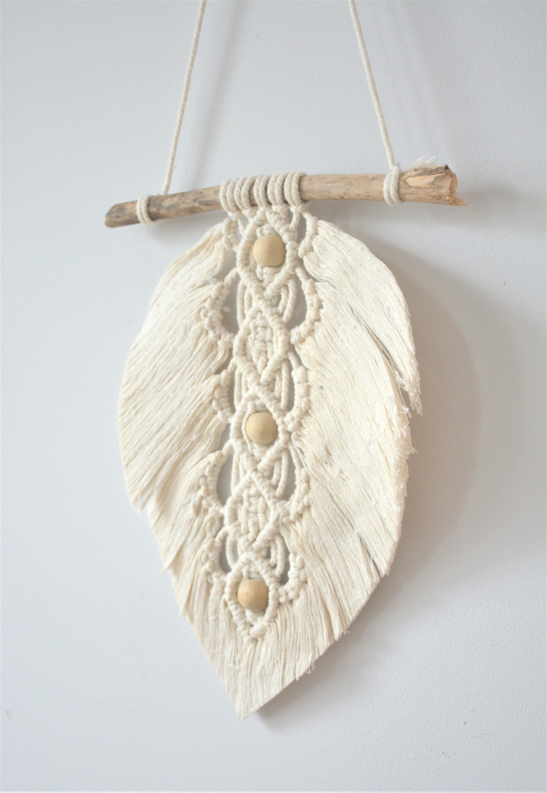 Macramé S | naturel kralen