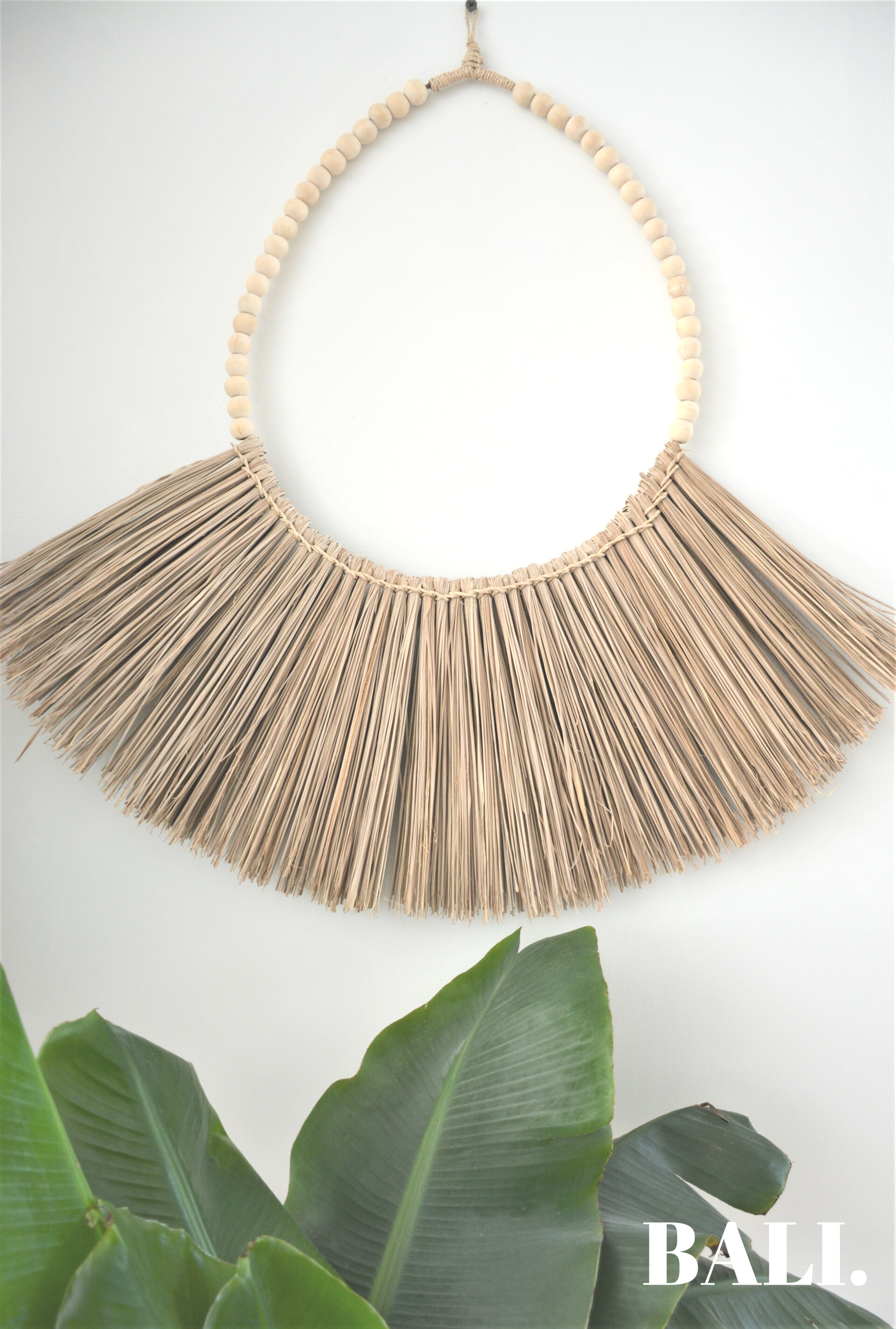 Zeegras Hanger met Kralen (70x60)