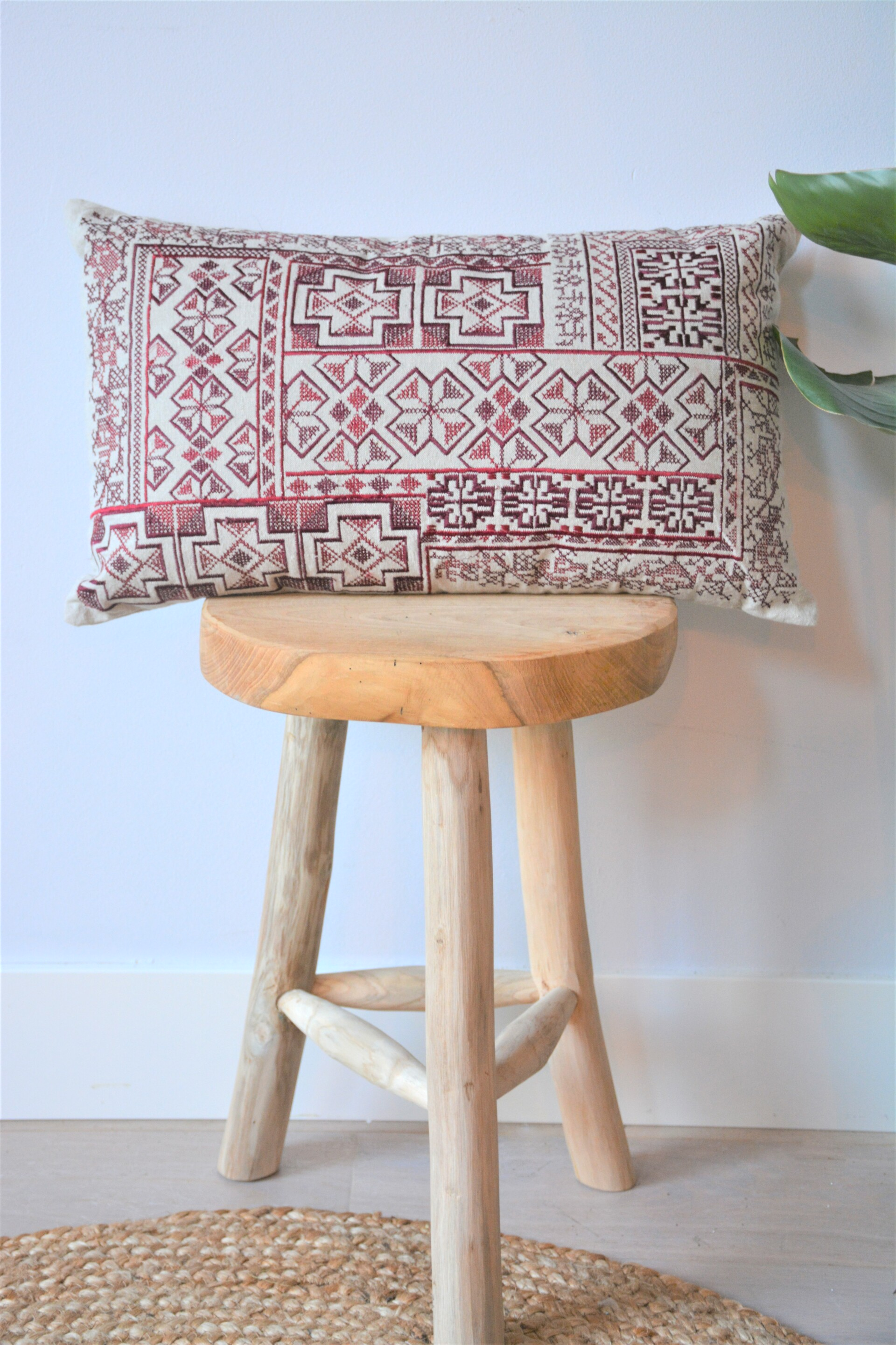 Kussen - naturel rood (50x30)