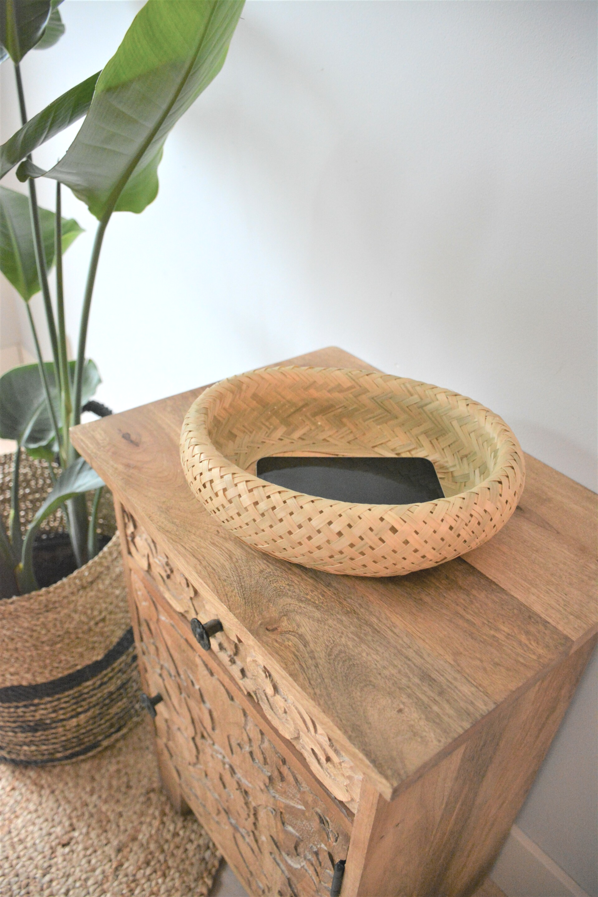 Rotan Sleutelbakje | Naturel