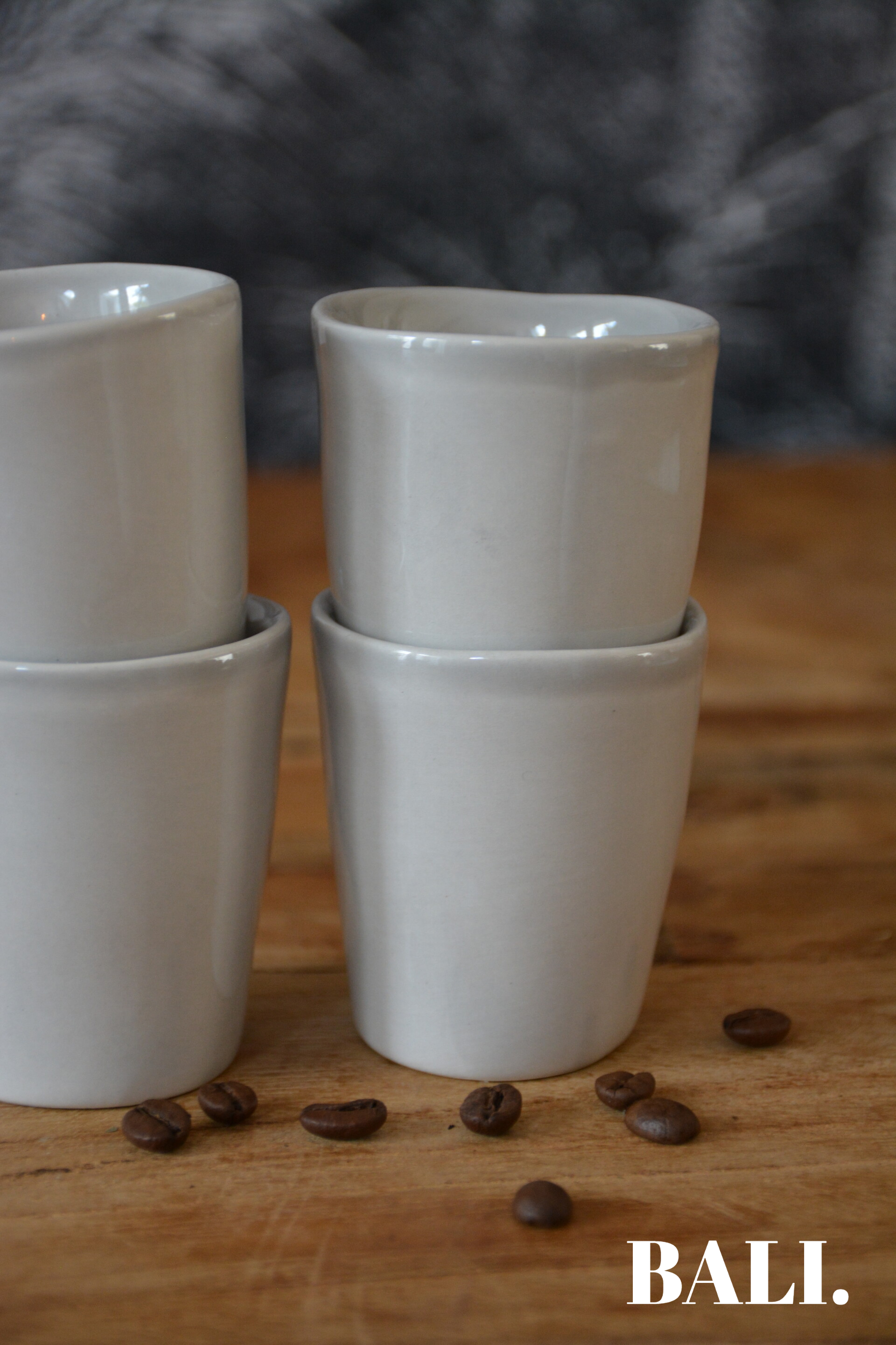 Espresso kopjes Plain | licht bruin (4x)