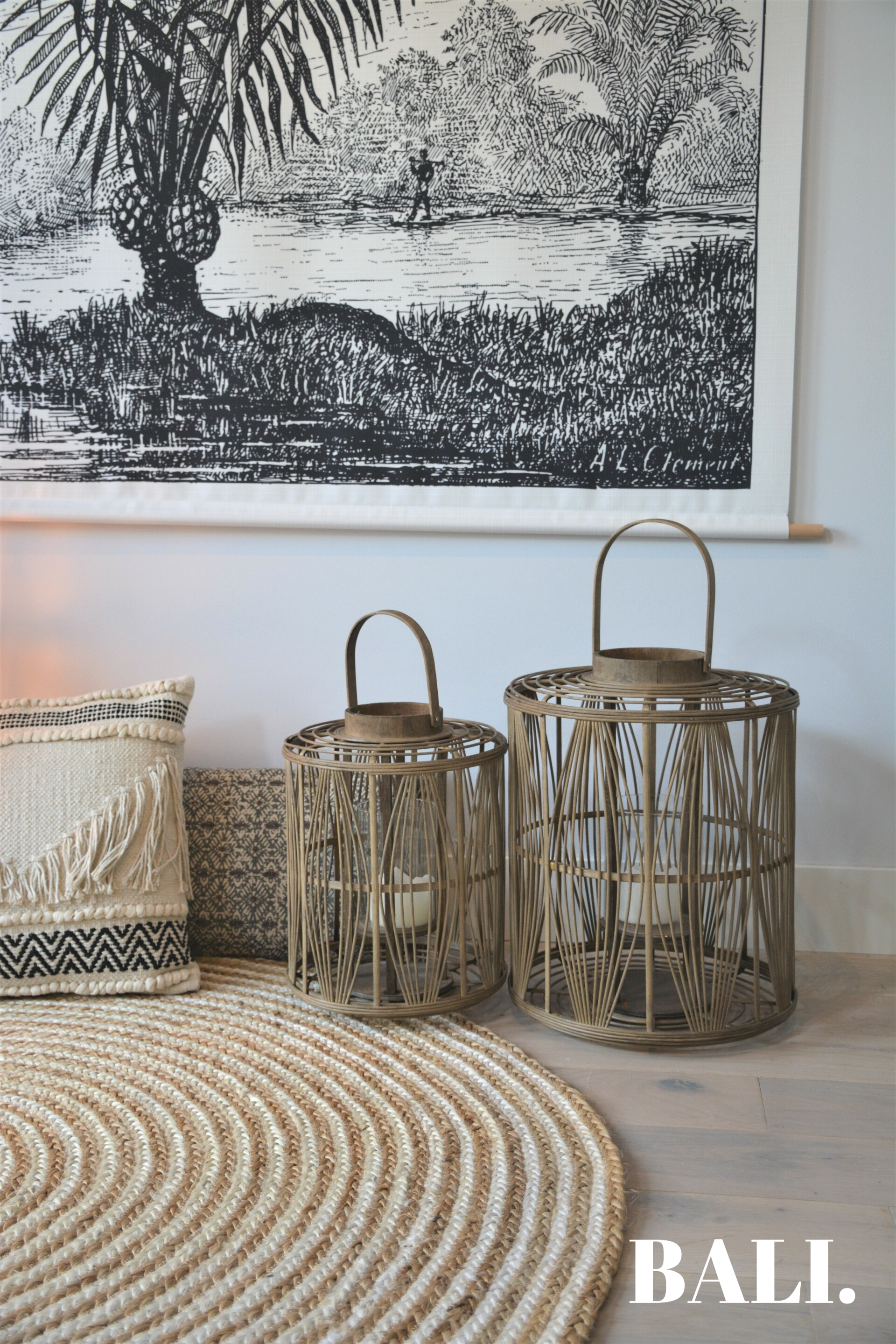 Handgevlochten Windlichten | Bamboo