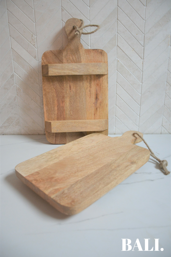 Luxe houten borrelplank (34x18) - rechthoek