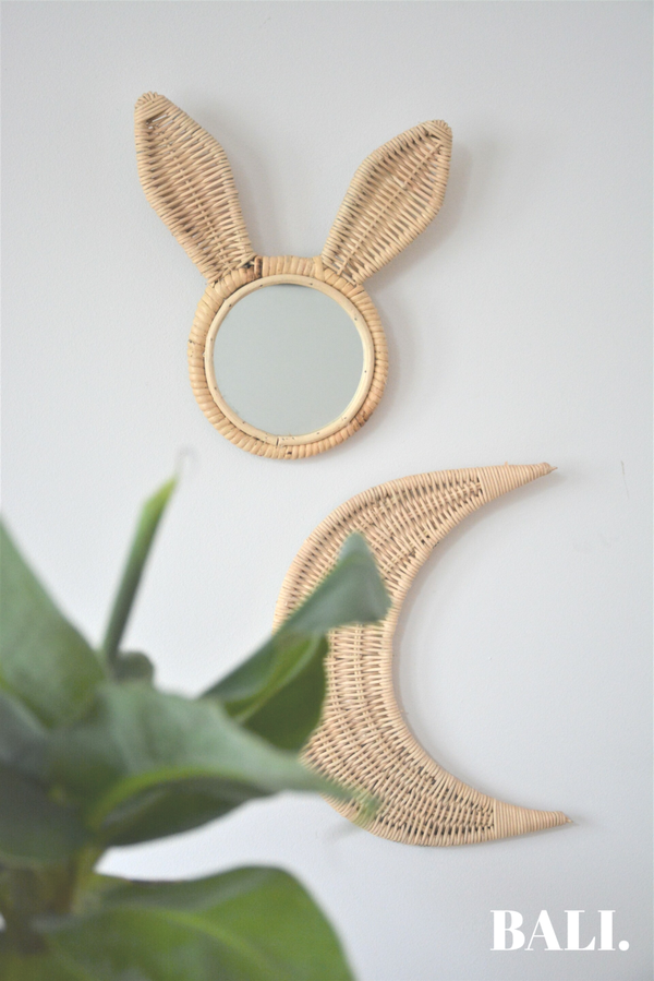 Rotan Rabbit Moon (2 stuks)