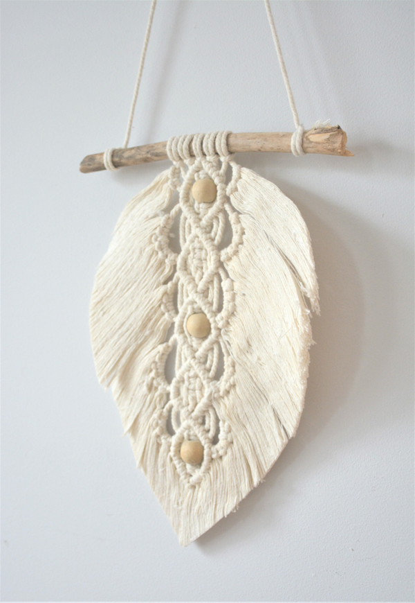 Macramé S | naturel kralen