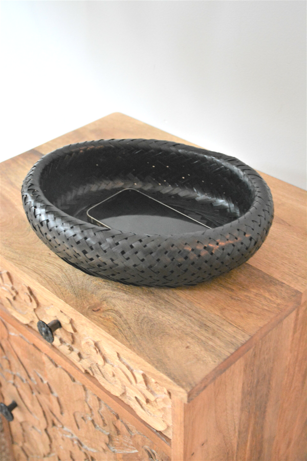 Rotan Sleutelbakje | Hitam